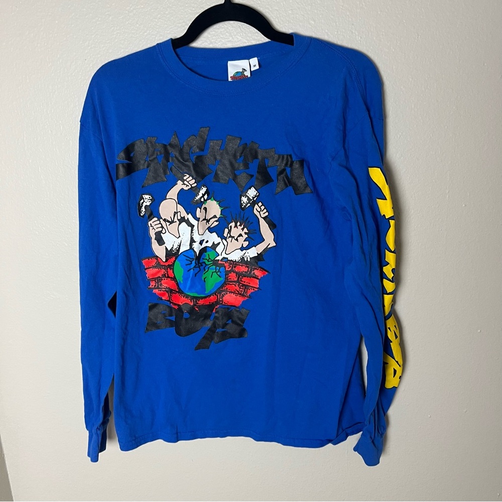Spaghetti boys graphic print blue long sleeve streetwear